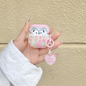 เคสหูฟังลายดอกไม้เล็กๆ สีชมพูสไตล์เกาหลี เหมาะสำหรับเคสการ์ตูน AirPods 2/3, เคสหูฟังไร้สาย 4/pro2 - Product Image 2