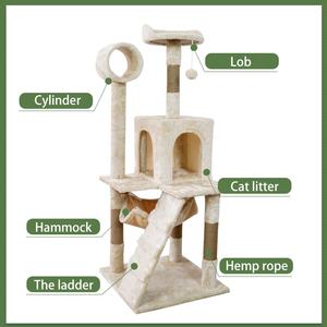 Grosir Pohon Kerajinan Kucing Kualitas Tinggi 2021 Produk Hewan Peliharaan Baru Rumah Kucing - Product Image 6