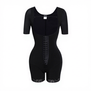 <span class=keywords><strong>Body</strong></span> sculptant amincissant pour femme, à manches, en nylon antibactérien, avec compression abdominale et effet liftant des hanches - Product Image 2