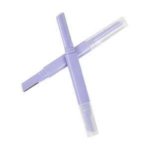 Dr. Giant Double-ended Eyebrow Trimmer Purple Plastic Rounded Tip For Women Beginners Safe Skin-friendly - Product Image 2