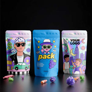 Resealable Mylar <b>Bags</b> Bulk Packaging Custom Printed 3.5g-1lb Zipper Pouch for Coffee/Tea/Nuts Vacuum Seal Storage - Product Image 2