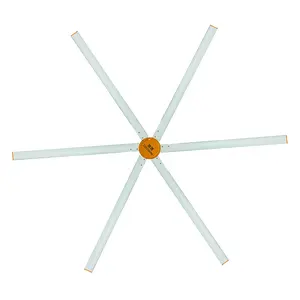 Hvls Big Supplier 4.3M 220v Electric Aluminum 6 Blades Industrial Ceiling Fans