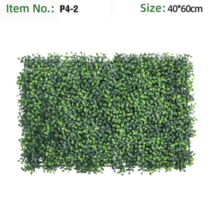 Panneaux de fond mural en gazon artificiel durable et écologique en polyéthylène haute densité de style moderne 16x12 12P (16 pieds carrés) anti-UV - Product Image 2