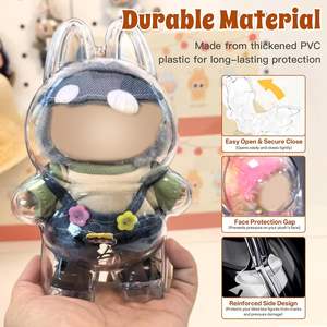 12 Uds. Estuches de exhibición transparentes de 2 capas para coleccionables Estuche protector duradero para caja ciega Figuras Caja de exhibición de figuras de juguete - Product Image 6