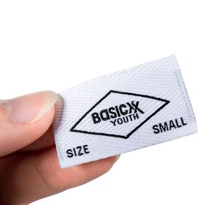 Custom Private Logo Woven Clothing Label Clothing Brand Labels Garment Label for <b>Clothes</b> - Product Image 4