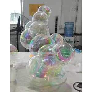 定制节日装饰彩虹丙烯酸气泡，彩色丙烯酸球，专业丙烯酸制造商