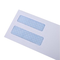 Enveloppe de fenêtre personnalisée avec logo imprimé 10 #, enveloppe de fenêtre personnalisée avec fermeture automatique, sans fenêtre