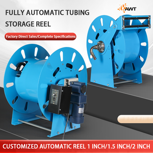بكرة خرطوم وقود كهربائية من الفولاذ الكربوني الأزرق من كافيت، 3/4 بوصة، 40 متر/60 متر، بكرة فارغة - Product Image 2