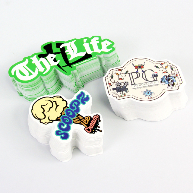 Custom Die Cut Sticker Waterproof PVC Vinyl Sticker Logo Printing UV Resistant Laptop Decal Promotional Gift Sticker Wholesale