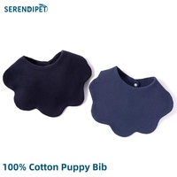 Bavoirs en forme de fleur pour chiots et chatons de petite et moyenne taille, lot de 2, doux et absorbants, bandanas pour animaux, foulards pour animaux, accessoires vestimentaires