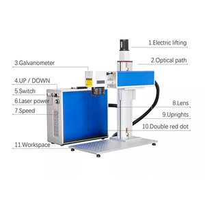 Macchine per <span class=keywords><strong>Taglio</strong></span> <span class=keywords><strong>Laser</strong></span> a Fibra 20w 60w 100w a Prezzo di Fabbrica, Macchina per Marcatura <span class=keywords><strong>Laser</strong></span> a Fibra per Anelli in Metallo e Gioielli, per Targhette in Acciaio - Product Image 2
