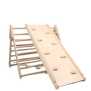 Estructura de escalada triangular de madera para niños, tobogán, juguete de entrenamiento para interiores, para niños pequeños de 4 a 6 años - Product Image 5