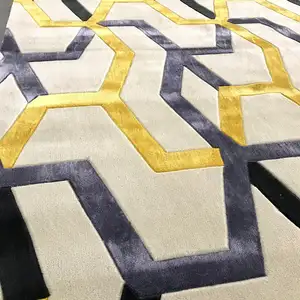 수제 로얄 크리스탈 벨벳 고품질 바닥 패브릭 깔개 현대 럭셔리 전시 룸 매트 카펫