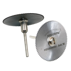 7 pièces 25/32/50 HSS lame de scie circulaire outil rotatif pour <span class=keywords><strong>Dremel</strong></span> métal Cutter outils électriques ensemble <span class=keywords><strong>bois</strong></span> disques de coupe perceuse mandrin coupure - Product Image 3