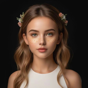 Tùy Chỉnh Vàng Tàn Nhang Khuôn Mặt Hình Xăm Dán Sexy Tạm Thời Tàn Nhang Trang Điểm Phụ Kiện Vá Cho Đảng Trang Trí Long Lanh Tàn Nhang - Product Image 3