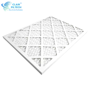 Nouveau pré<span class=keywords><strong>filtre</strong></span> plissé en fibre synthétique personnalisé <span class=keywords><strong>G4</strong></span> pliable <span class=keywords><strong>à</strong></span> plat avec porosité de 0,3 micron de qualité hospitalière pour l'efficacité des systèmes HVAC - Product Image 4