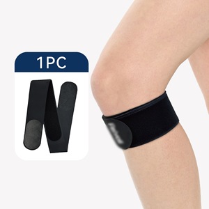 Soporte de Rodilla Ajustable con Amortiguación de Impactos, Talla Única, para Correr, Tenis, Deportes al Aire Libre, Fitness, Negro, Gris, Naranja, Rosa - Product Image 2