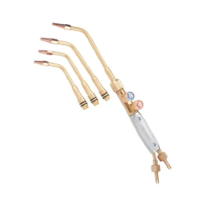 G Type Oxygen Acetylene Cut Torch Gas Cutting Hand Torch with 4 Cutting Tips for Soldering/Welding/Heating