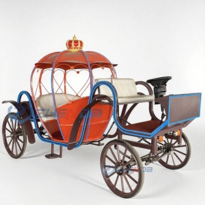 Cinderella Wedding Horse Carriage Luxury Classical Pumpkin Horse Wagon Electric Pumpkin Cart Horse Carriage - Product Image 1