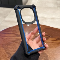GSCASE Coque de téléphone robuste transparente 2 en 1 en PC anti-chute pour Redmi Note 15 5G, coque de protection antichoc avec empiècements