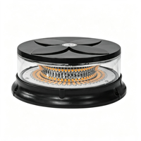 Balise LED 96W, 16 modes stroboscopiques, lumière d'avertissement, fixation magnétique, boîtier PC, 5 couleurs, lumière clignotante rotative pour alerte de sécurité des véhicules