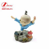 Résine Artisanat ODM OEM Décorations Chambre Ornements Arts Personnalisé Jeune Moine Polyrésine Figurine Statues