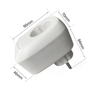 Portable EU Standard Remote Control Charging Electric Timer Outlet Enclosure Wireless Home Universal WIFI Smart Plug Socket Case