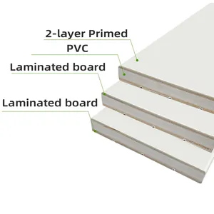 Junta de porta em PVC com preparação branca Low Tariff 11/16 pol. x 4-5/8 pol.