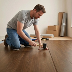 Suelo de PVC con Sistema de Bloqueo Fácil, Suelo Laminado de Vinilo con Sistema de Clic, Tablas de Vinilo sin Pegamento para Dormitorio - Product Image 5