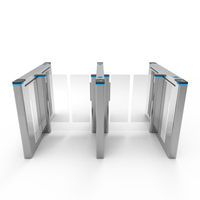 Barrera Abatible de Acero Inoxidable 304 con Motor sin Escobillas, Control de Acceso por RFID, Código QR y Reconocimiento Facial para Gimnasios y Fábricas, OEM, ODM, CE