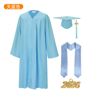 Robe de graduation Jing Zherui unisexe, tenue académique tissée avec étiquette et marqueurs pour adultes, uniforme scolaire, vente en gros - Product Image 3