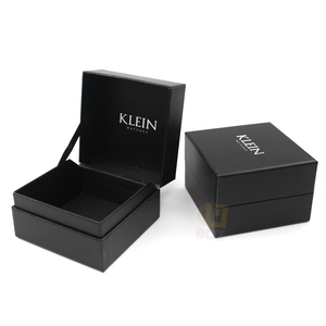 Customized Logo Fashionable Luxury <b>Empty</b> Caja Para Reloj Luxury Black Watch Paper Packing <b>Gift</b> <b>Box</b> - Product Image 1