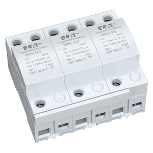 Eleats 40kA ป้องกันฟ้าผ่า IP20อุตสาหกรรมวัสดุพลาสติก1ขั้ว T1 SPD 1000V <span class=keywords><strong>DC</strong></span> PV - Product Image 5
