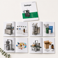 Impression de catalogue de produits personnalisés pour équipements industriels, couverture souple A4, reliure parfaite, couleur pleine, couverture enduite, logo personnalisé