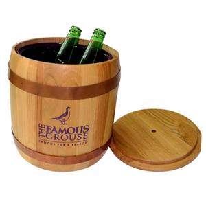 Cubo de hielo de madera de pino de 6L con tapa y revestimiento <span class=keywords><strong>PS</strong></span> para Caperdonich Mackeson Stout Meantime Brewery Newcastle Brown <span class=keywords><strong>Ale</strong></span> Ohn Smith's - Product Image 1