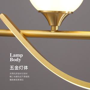 Lámpara Colgante de Diseño Minimalista Posmoderno Nórdico, Lámpara de Tira Larga Creativa Única para Restaurante, Lámparas Colgantes - Product Image 3