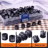 Cintre rond noir invisible en PVC à quatre dents pour étiquettes de vêtements, impression recto-verso, vente chaude transfrontalière