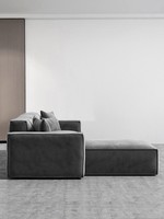 ATUNUS Sectional Minimal ism Tofu Sofa Set Design Würfelform Italienischer Nubuk stoff Chaise Sofa Möbel Set Wohnzimmer