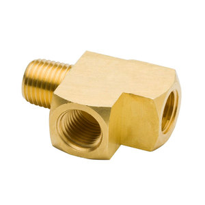 1/2 \ "NPT hembra Street codo latón ajuste T latón Barstock macho Run Tee accesorios de tubería - Product Image 1