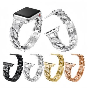 <span class=keywords><strong>Correa</strong></span> de Acero Inoxidable de Aleación de 38/40/<span class=keywords><strong>41</strong></span> <span class=keywords><strong>mm</strong></span>, 42/44/45/49 <span class=keywords><strong>mm</strong></span> para <span class=keywords><strong>Apple</strong></span> <span class=keywords><strong>Watch</strong></span>, <span class=keywords><strong>Correa</strong></span> para Mujer - Product Image 1