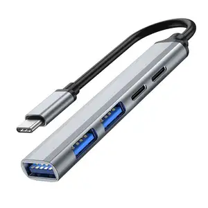 5合1usb C集线器Type-C分离器PD 65w快速充电笔记本电脑usb 3.0多端口适配器数据传输坞站