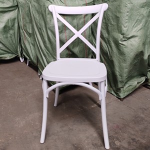 Chaises de mariage d'or de chaise de dos de croix d'or durable pour des locations d'hôtel Banquet et d'événement - Product Image 3