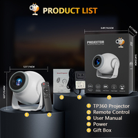 Projecteur intelligent Topleo Android 8K, vidéo LCD, home cinéma intelligent, mini projecteur Android 14