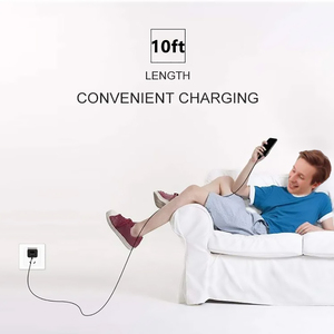 Câble <span class=keywords><strong>chargeur</strong></span> USB C en nylon tressé extra <span class=keywords><strong>long</strong></span> de 3m, charge rapide de type C pour <span class=keywords><strong>Samsung</strong></span> S21 S20 S10 pour Huawei Xiaomi - Product Image 3
