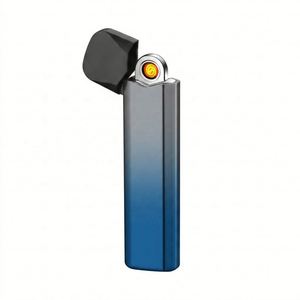 2026 New Arrival 30K Disposable Slim Metal USB <b>Lighter</b> <b>Windproof</b> Flameless Electronic Plasma Arc <b>Lighter</b> Wholesale for Smoking - Product Image 2