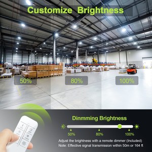 Lámpara industrial LED UFO High Bay de 150W, 240W, 300W para gimnasios, béisbol, iglesias, talleres, con control remoto inalámbrico - Product Image 5