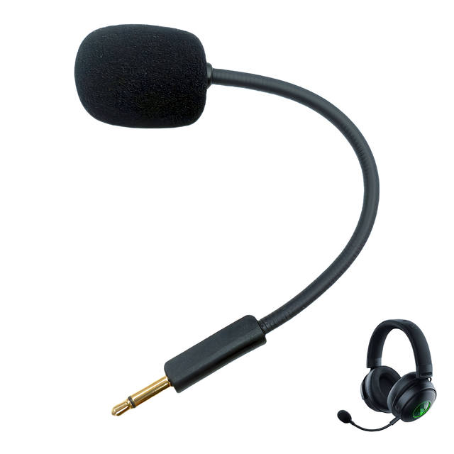 3.5mm Jack Noise Cancelling Omini-directional Replacement Boom Microphone for Razer Kraken V3 Microphone Gaming Headset