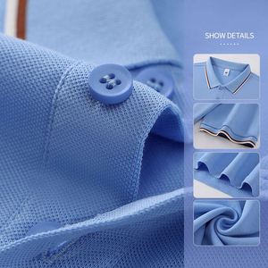 Camisetas Polo Personalizadas con Logotipo 100% Algodón para Hombre, Camiseta de Trabajo, Camisetas Polo Lisas para Uniforme, Camiseta Polo de Golf de Color Sólido para Hombre con Logotipo - Product Image 4