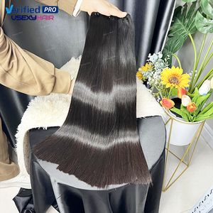 Bán buôn 100% liệu lớp biểu bì phù hợp Trinh Nữ tóc con người xương thẳng đôi rút ra 10A 12A 15A Việt Nguyên tóc bó Nhà cung cấp - Product Image 3