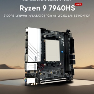 Placa Base Mini PC OEM/ODM AMD R9 7940HS 7 7840HS 2xNVMe 4xSATA3.0 1x PCIEx8 2xDDR5 2x2.5G LAN 17x17 Gaming ITX - Product Image 6
